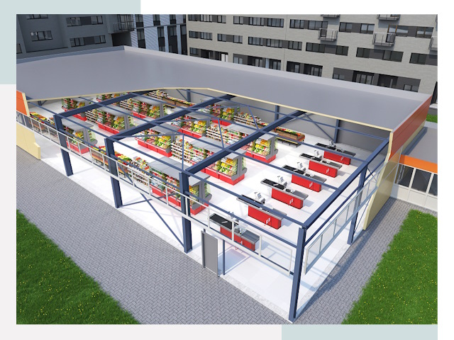 Строительство магазинов в Заинск от 610 руб. за м²