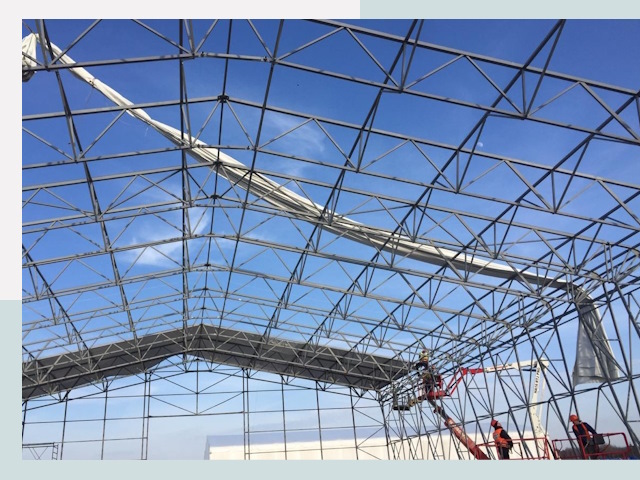 Шатровые ангары от 610 руб. в Заинске и Татарстане