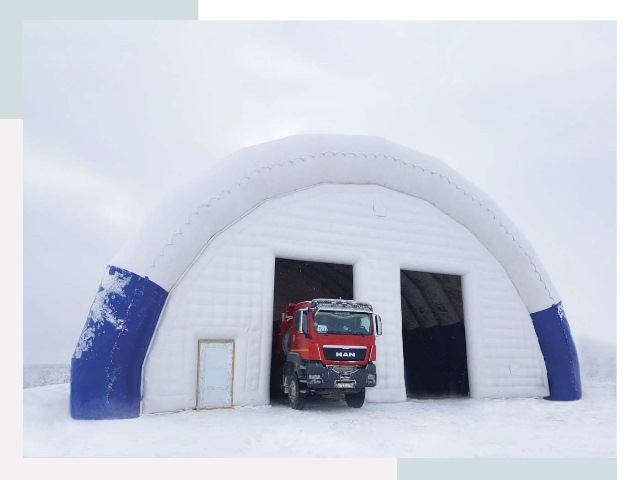 Мобильные ангары в Заинске