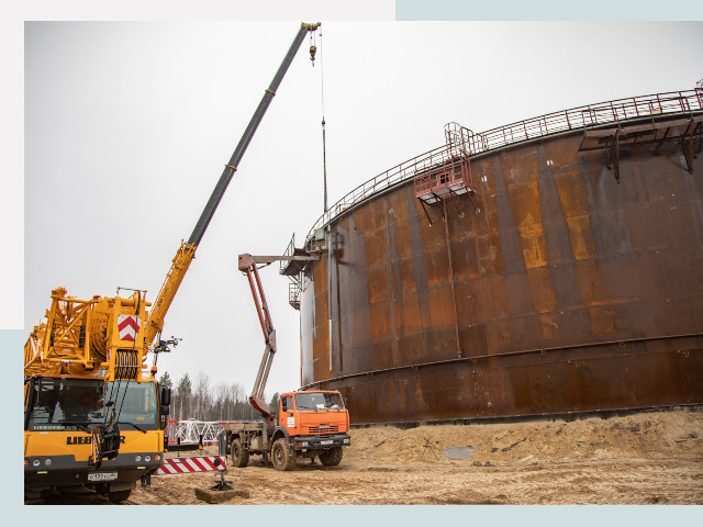 Монтаж резервуаров в Заинске от 610 руб. за м³