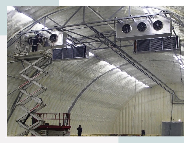 Оснащение ангаров в Заинске