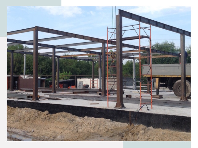 Фундамент для ангаров в Заинске