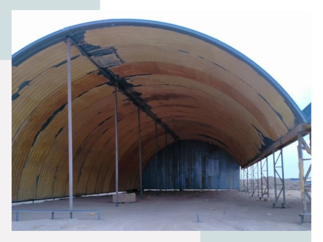 Реконструкция ангаров в Заинске