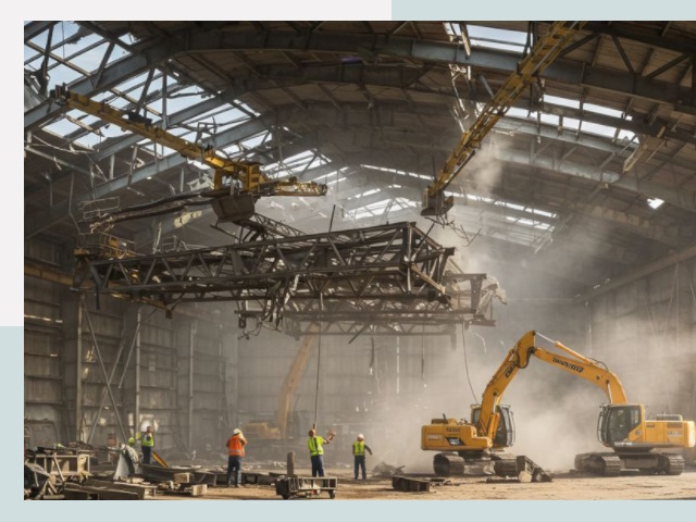 Демонтаж ангаров в Заинске от 610 руб. за м²